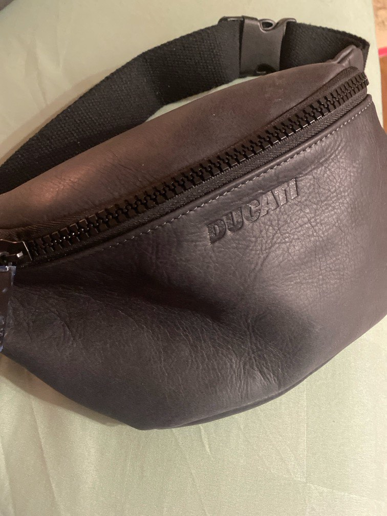 Ducati leather sling bag