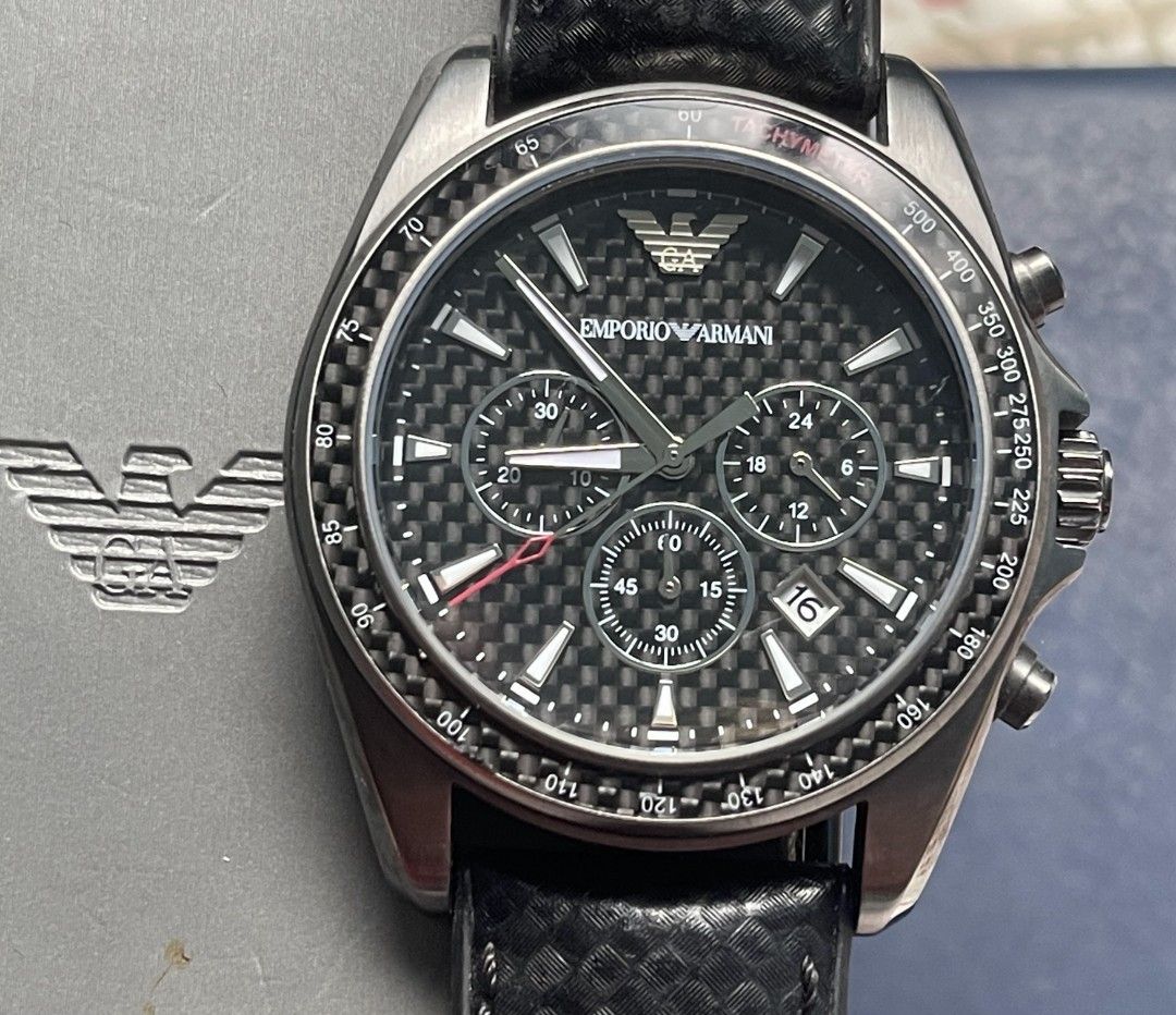 Emporio Armani Designer Watch Model AR6122 Sigma swap with Huawei GT4 or Samsung Galaxy S34 Men s Fashion Watches Accessories Watches on Carousell