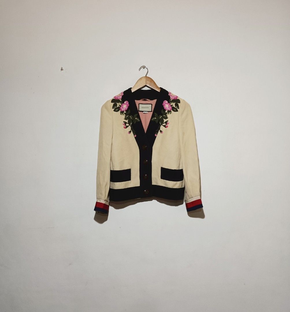 Gucci embroidered blazer sales