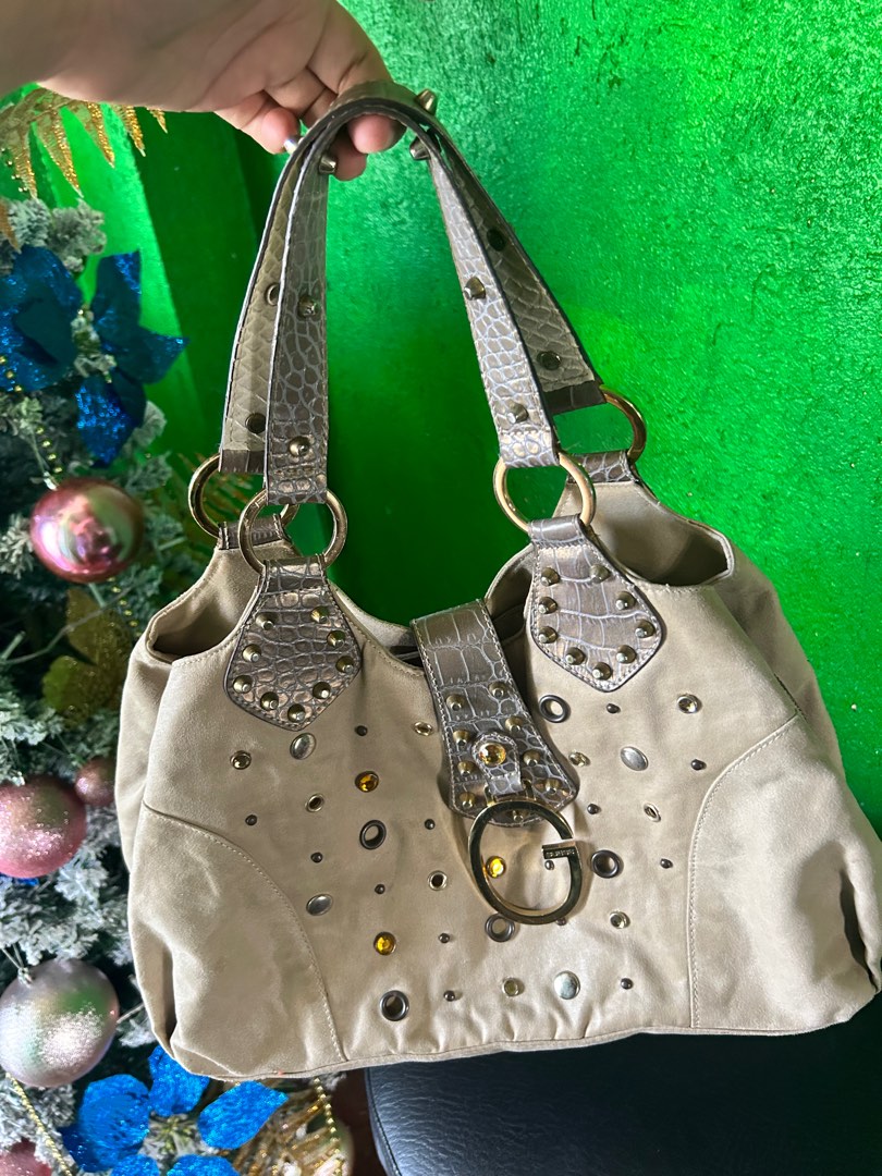 Guess suede bag shop