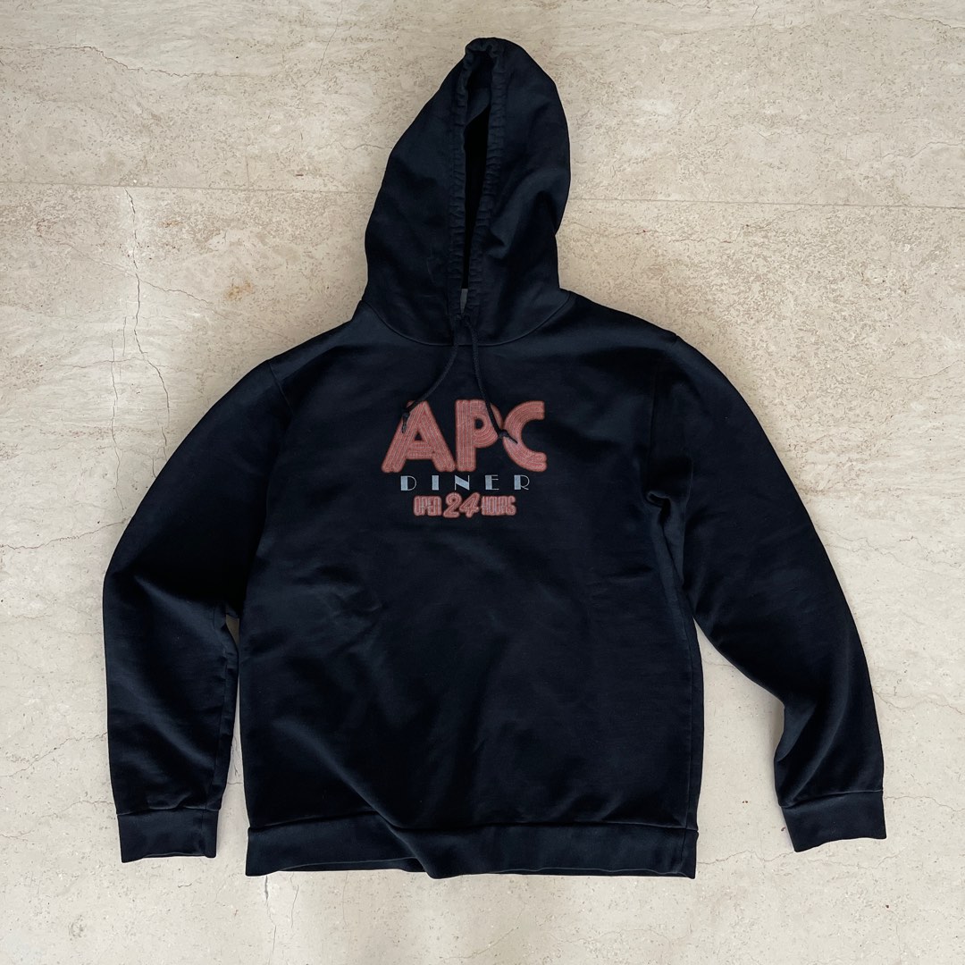 Hoodie APC Diner XL Black Hitam A.P.C Fesyen Pria Pakaian Baju Luaran di Carousell