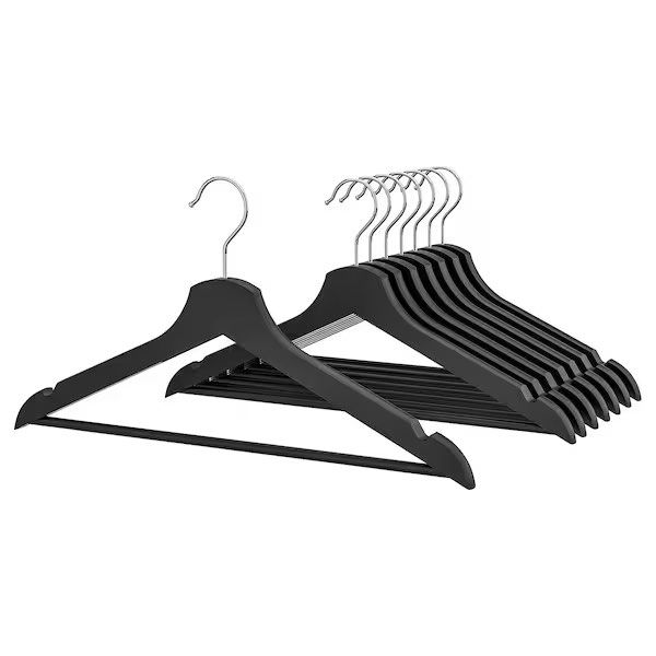Ikea bumerang hangers black Furniture Home Living Home Improvement Organisation Hooks Hangers on Carousell