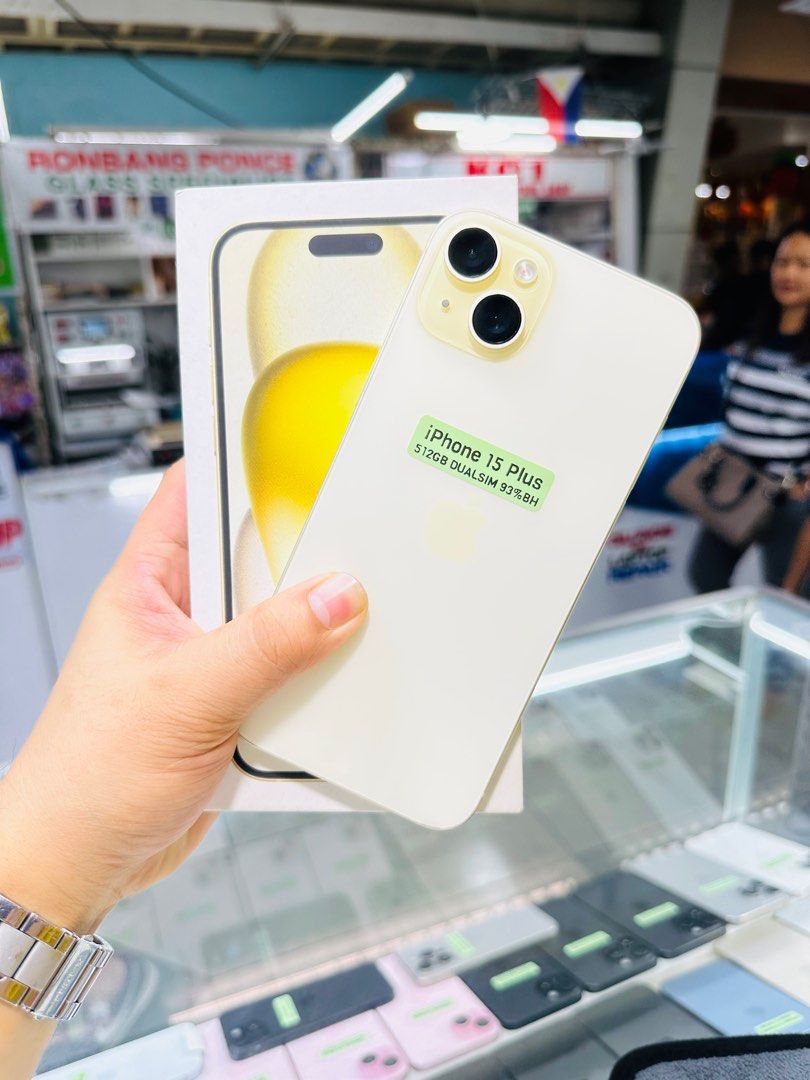 iPhone 15 Plus 512GB 93BH Openline Dualsim 99%smooth Complete with box no issues (Category: iPhone 15 Series) located in San Juan City. Submitted by saabangadgetshop (Listing ID 1335051582, Image 3). Description: Onhand | Pre-owned iPhone 15 Plus 512GB OPENLINE DUALSIM HK VARIANT Battery Health 93% NO HIDDEN ISSUES NO HISTORY OF REPAIR 99%Smooth TEST TO SAWA RESET ALL YOU WANT TEST ALL YOU WANT NOT REFURBISHED AUTHENTIC PHONE ALL WORKING (FREE 3U