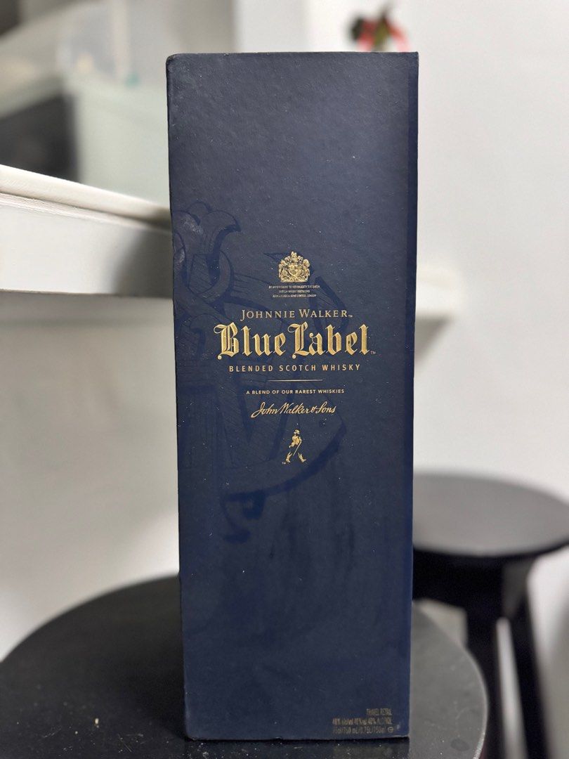 Johnnie Walker Blue Label 750ml (Category: Beverages) located in Cavite. Submitted by _prelovedni (Listing ID 1335021245, Image 1). Description: Brand new in box and seal. Location: Cavite.