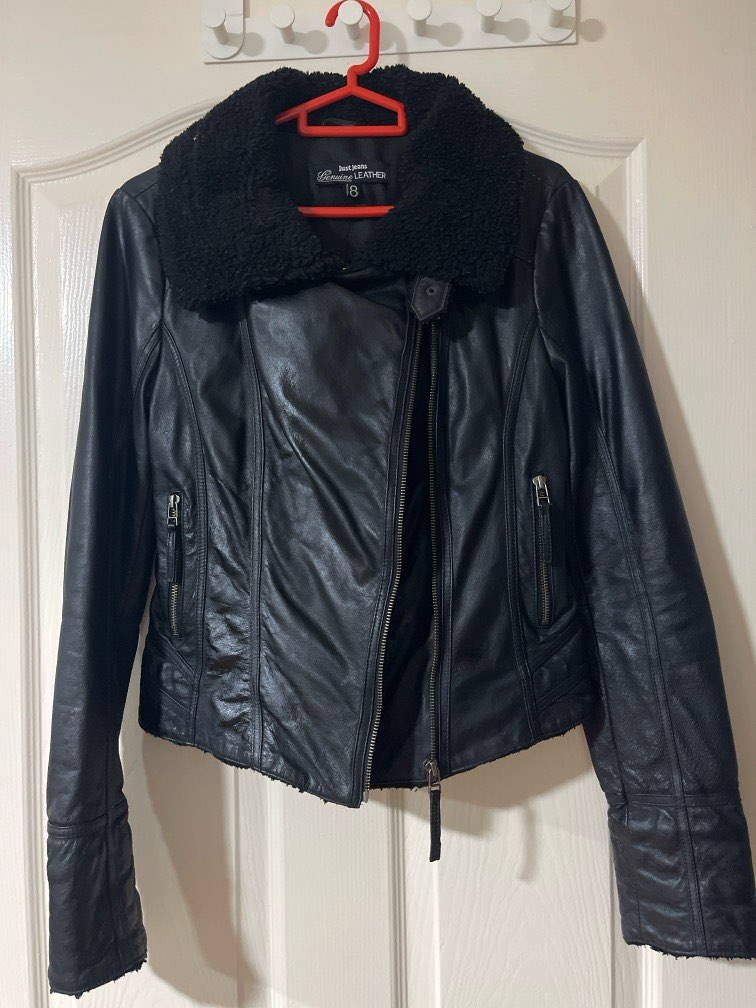 Just Jeans Leather Jacket Women s Fashion Coats Jackets and Outerwear on Carousell