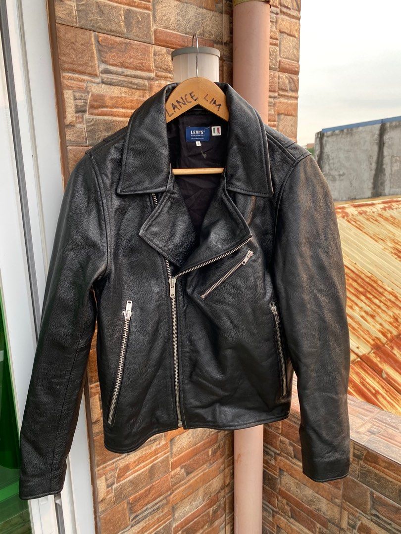 Levis made and crafted leather jacket hot sale