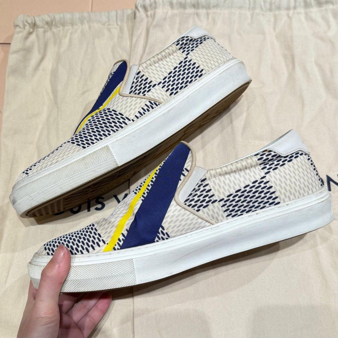 LV Canvas Slip on Sneakers Luxury Sneakers Footwear on Carousell