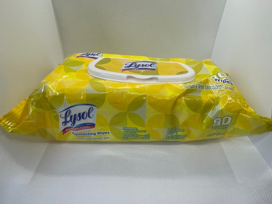 Lysol wipes (Category: Sanitizers & Disinfectants) located in San Juan City. Submitted by stphilippines (Listing ID 1334980048, Image 3). Description: Brand new sanitary wipes. 80 pcs. Lysol - made in Canada. Never opened and very effective. Lemon scented .