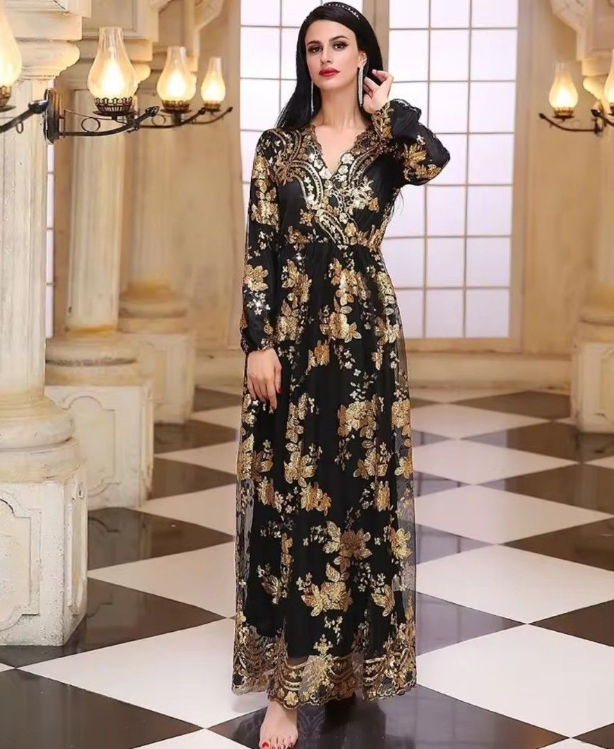 Muslimah Elegant Dress, Women's Fashion, Dresses & Sets, Dresses on  Carousell