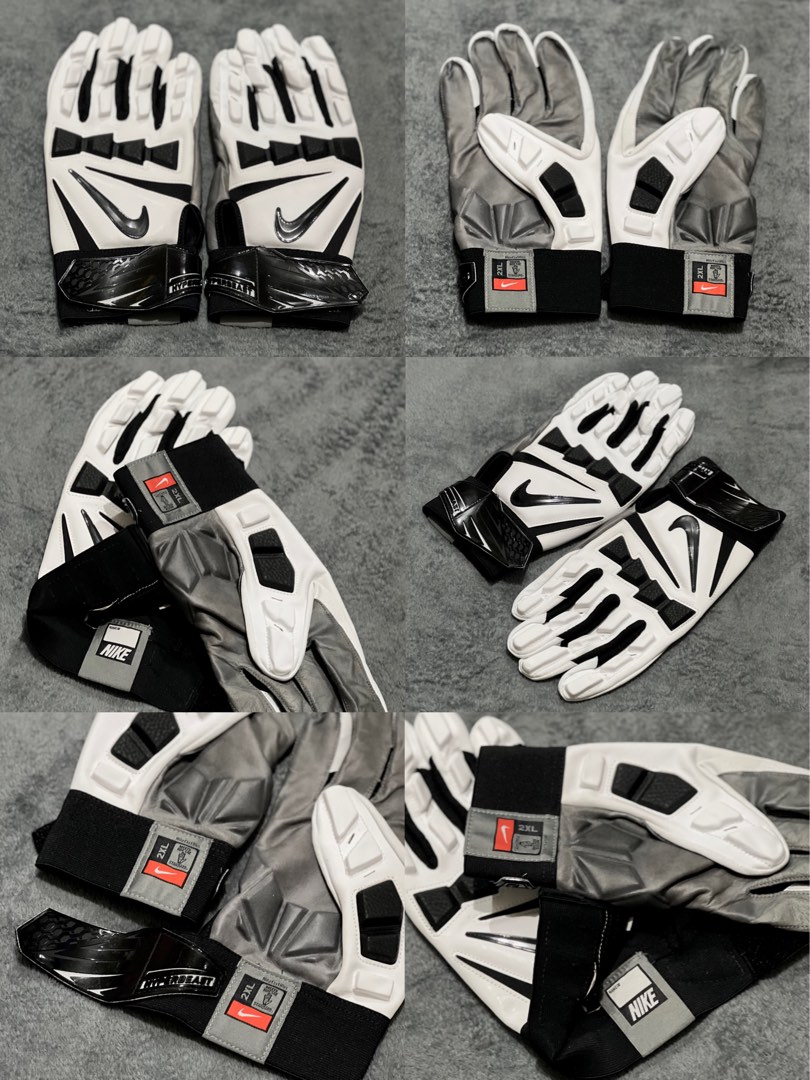 Nike Hyperbeast 2.0 Lineman Football Gloves White