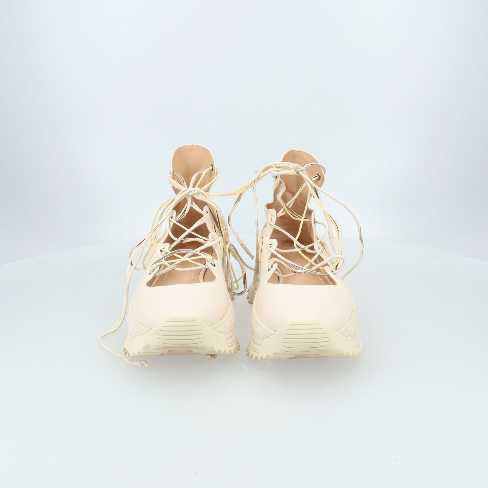 NO REFUND READ DESCRIPTION COACH G3818 BEIGE SNEAKERS LACE UP BALLERINA 37.5 247057472 EK Luxury Sneakers Footwear on Carousell