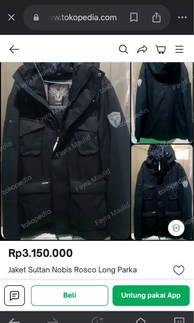NOBIS SHELBY ROSCO FISHERMAN MILITARY PARKA JACKET Original Fesyen Pria Pakaian Baju Luaran di Carousell