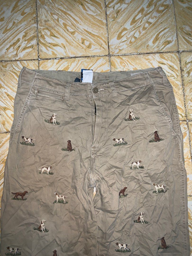 Polo Ralph Lauren chino pant (Category: Chinos) located in Dipolog. Submitted by adrian281994 (Listing ID 1335007760, Image 2). Description: Polo Ralph Lauren Chino pants Hunting dogs design Excellent condition Size 30 on tag fits 32 L41 800 Location mindanao Unli vouch.