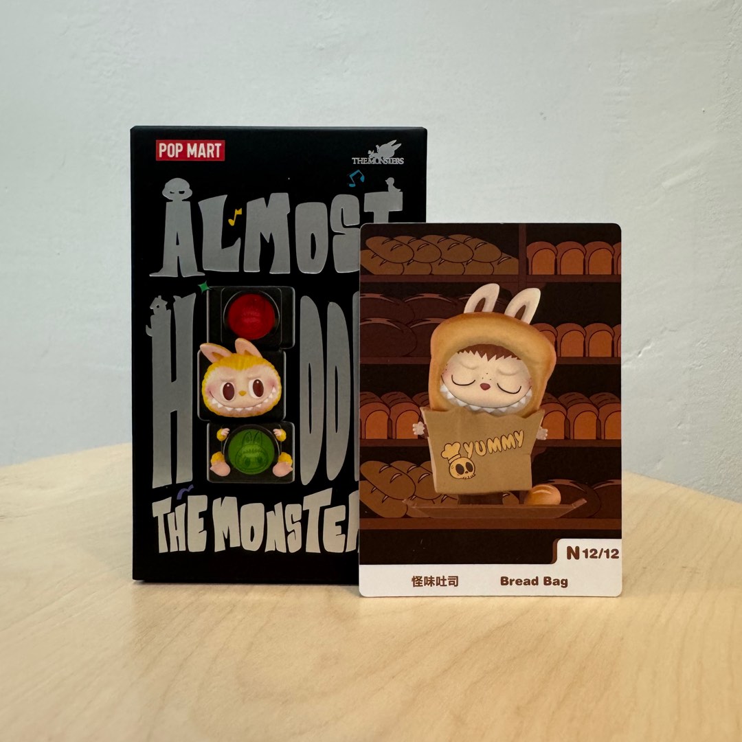 Bread Labubu Pop Mart THE MONSTERS LABUBU Almost Hidden Series Figures (Bread Bag ...