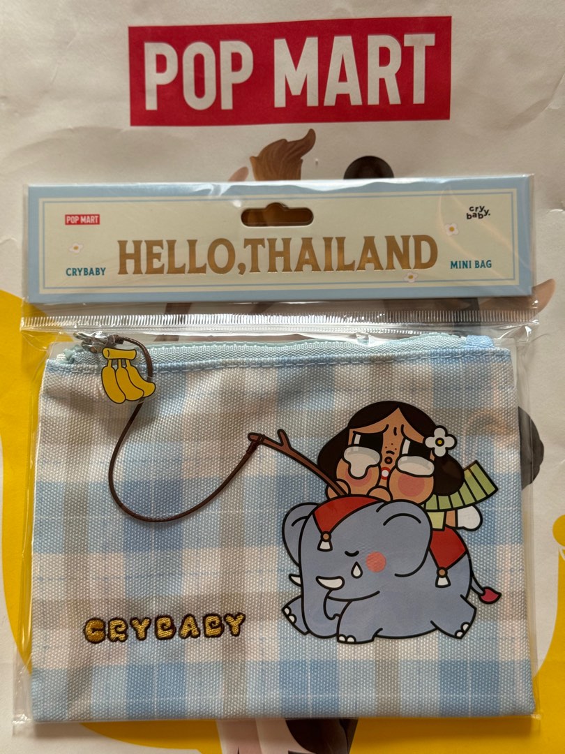 POPMART THAILAND EXCLUSIVE CRYBABY POUCH, Hobbies & Toys, Toys & Games on  Carousell