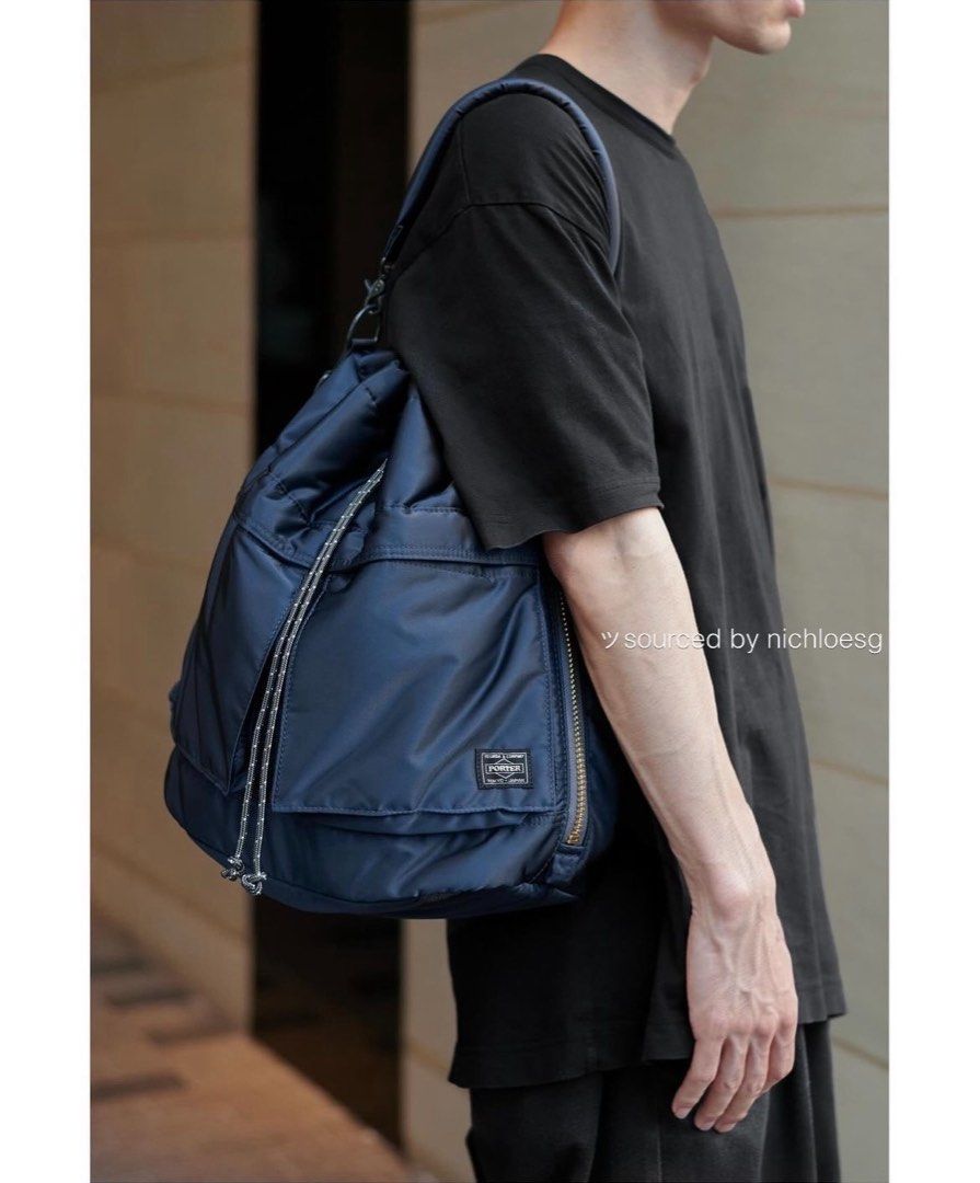 PORTER EXCHANGE TANKER 2way tool bag （S） YOSHIDA COMPANY PORTER TANKER 2WAY TOOL Drawstring shoulder BAG