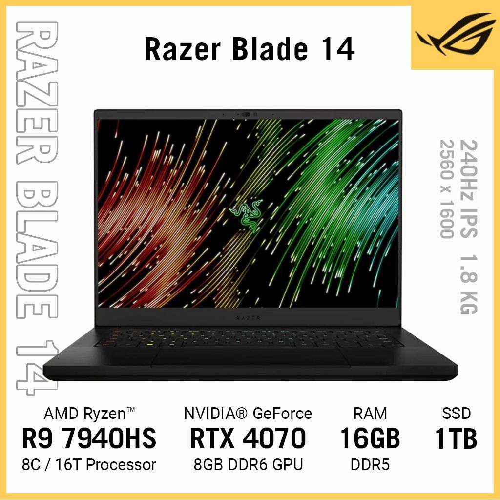 [Pre-owned] Razer Blade 14 4070 Gaming laptop Alienware x16 m16 Msi ...