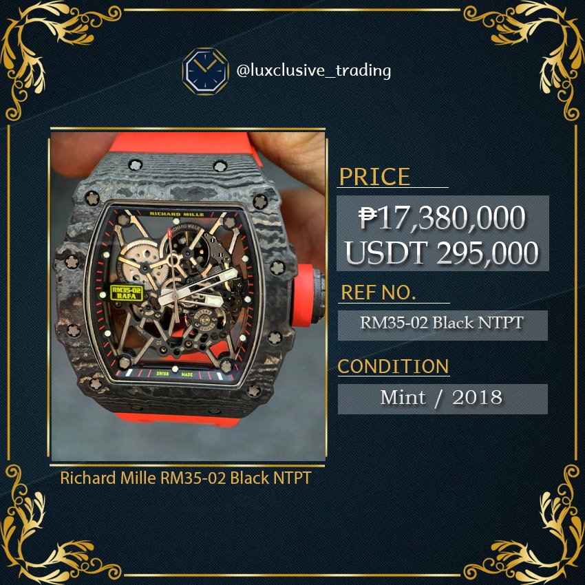 Richard Mille RM35-02 Black NTPT, Luxury, Watches on Carousell