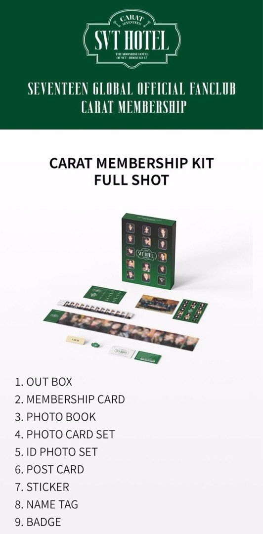 Seventeen 8th Membership - The Moonrise Hotel, Hobbies & Toys