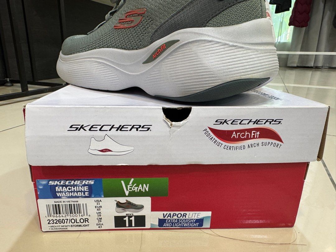 Skechers Men Sport Arch Fit Infinity Stormlight Shoes-232607 Lelaki ...
