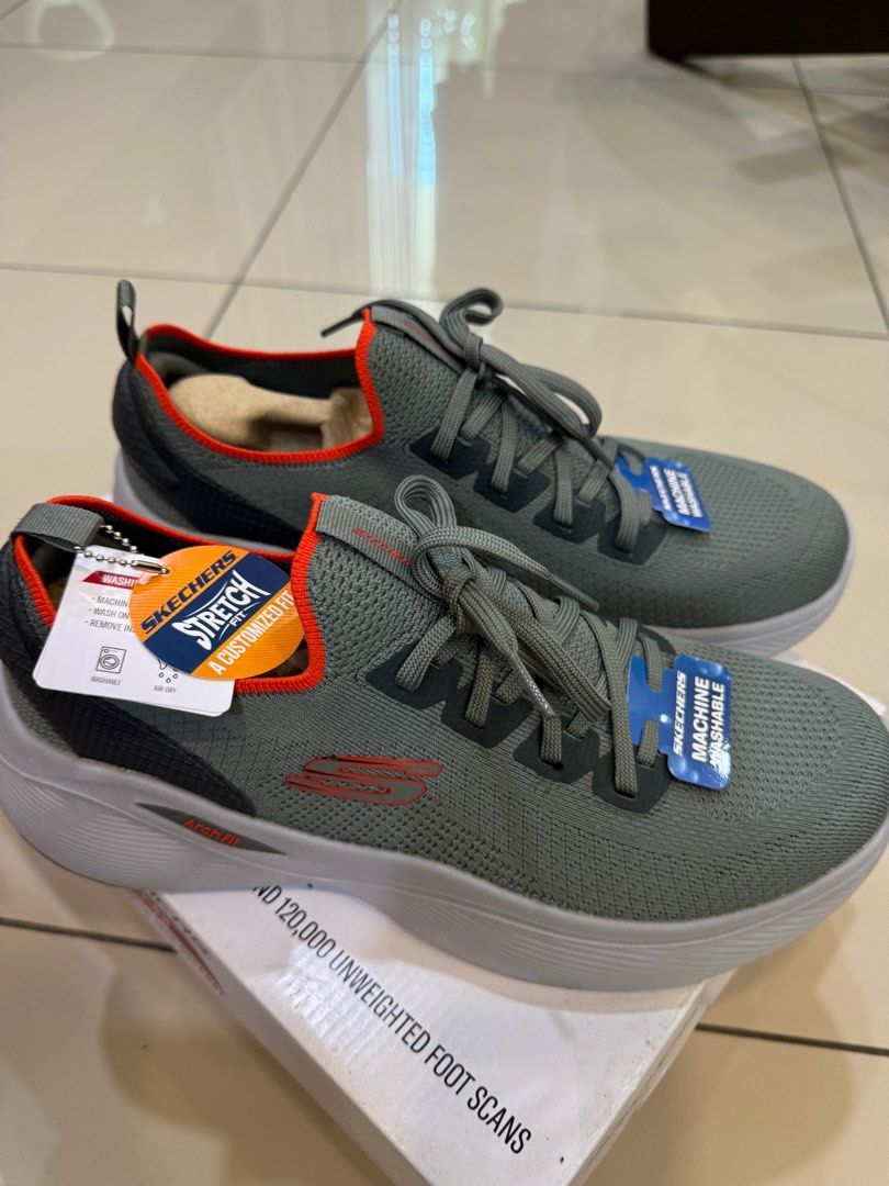 Skechers Men Sport Arch Fit Infinity Stormlight Shoes-232607 Lelaki ...