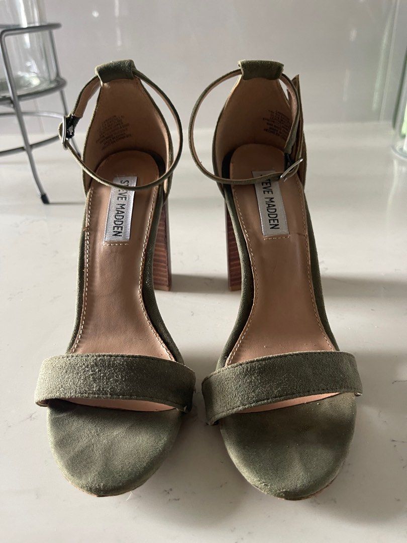 Steve madden olive green sandals shop