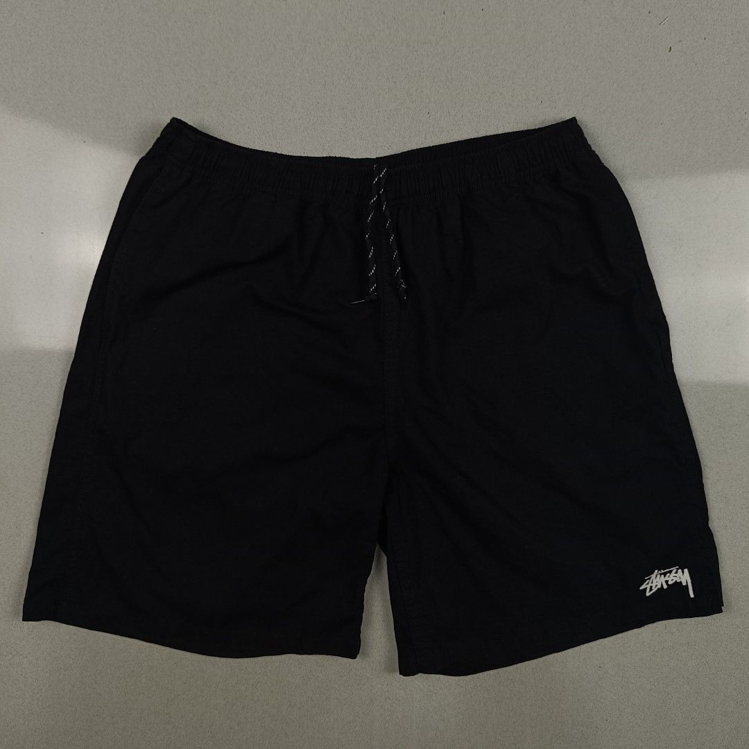 Stussy Short Ripstop Black, Fesyen Pria, Pakaian Bawahan di