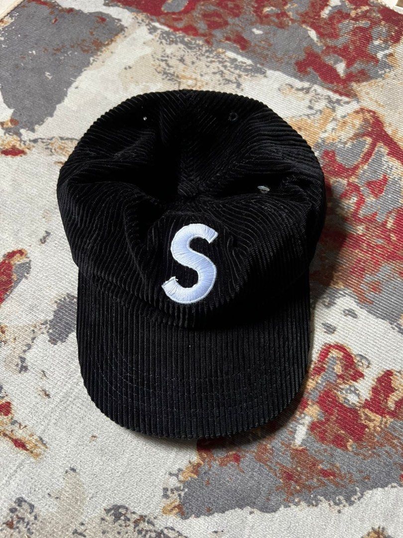 美品　Supreme　Corduroy　S Logo　6-Panel　Black Buy Supreme Corduroy S Logo 6-Panel Black (FW23) | SASOM