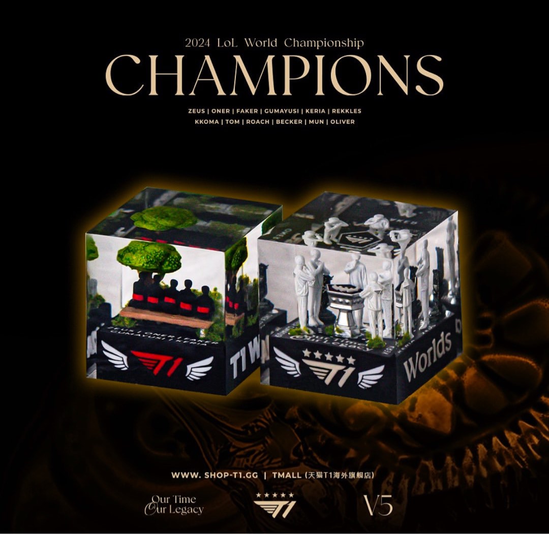 2024 T1 World Champions keycap, 電腦＆科技, 電腦周邊及配件, 其他