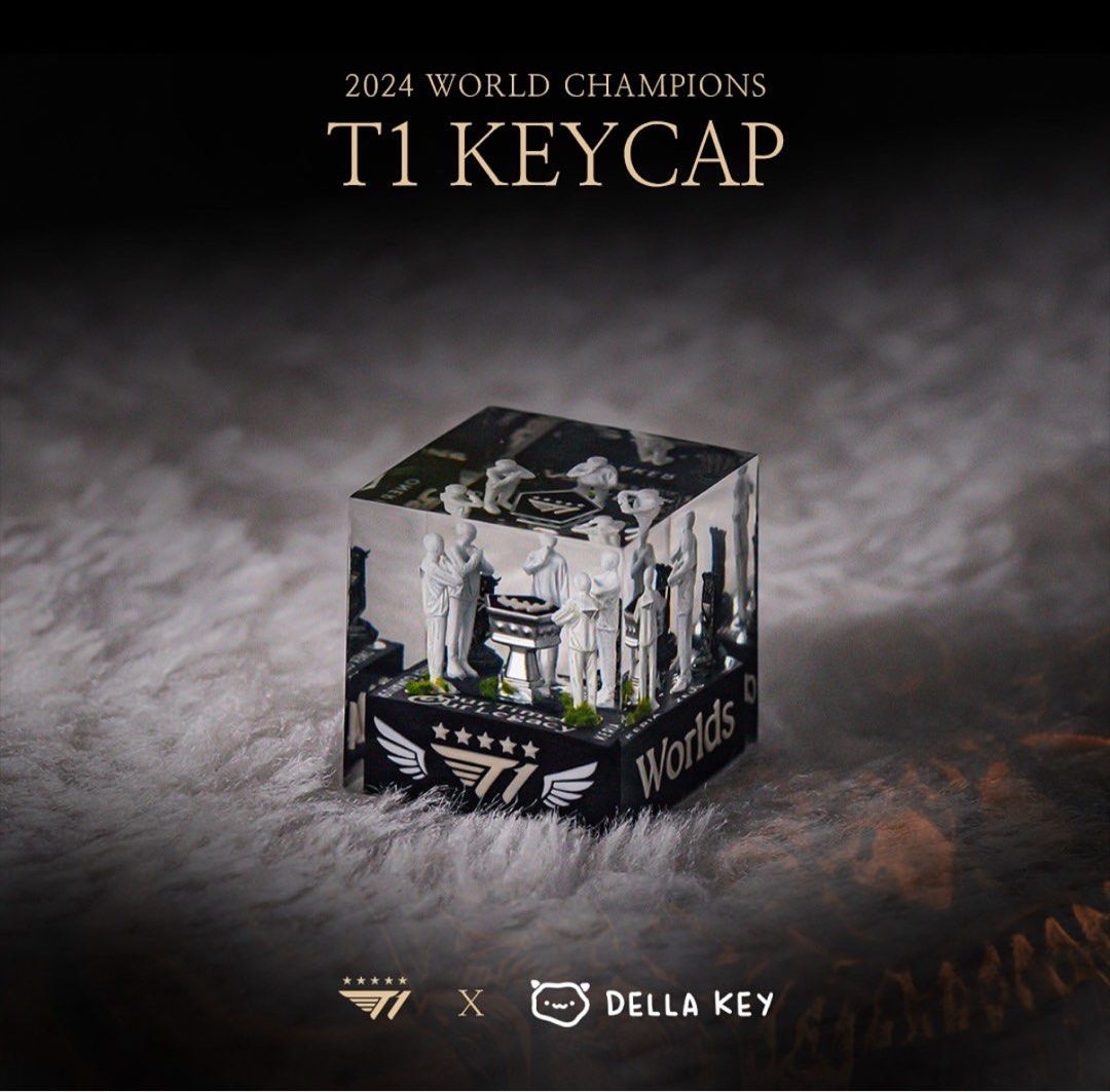 2024 T1 World Champions keycap, 電腦＆科技, 電腦周邊及配件, 其他