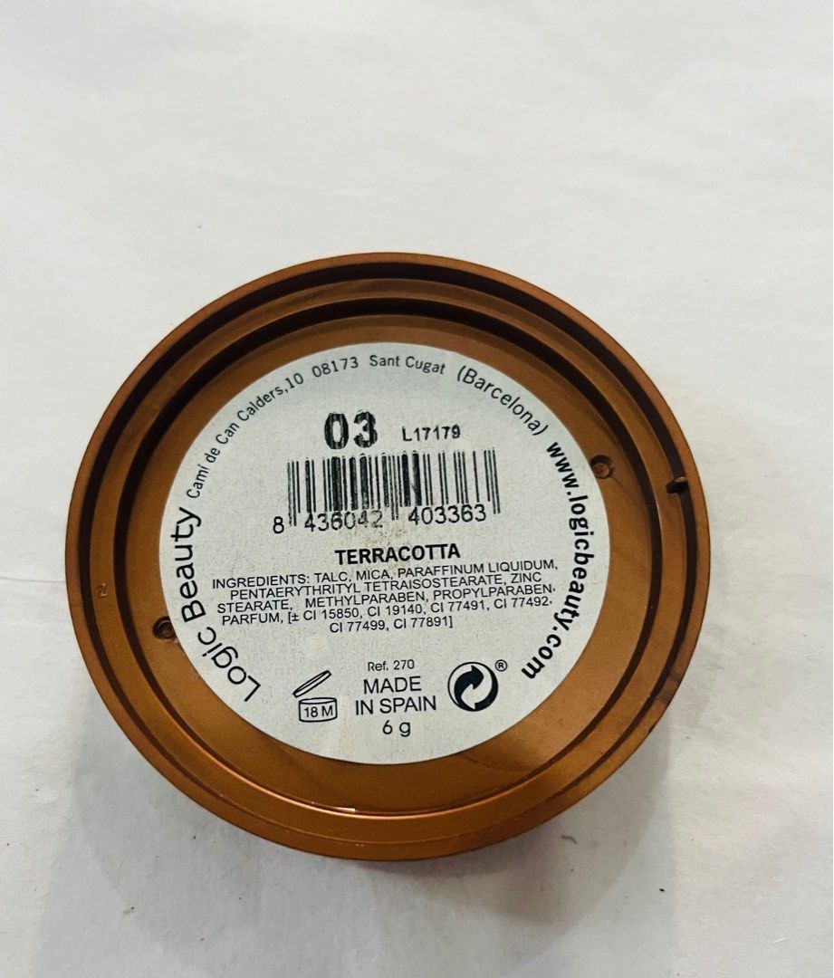 TERRACOTA 03 PINKDUCK BRONZER POWDER (Category: Makeup) located in San Juan City. Submitted by cashfrancefashioncosmetics_ph (Listing ID 1334990280, Image 2). Description: ‼️TERRACOTA 03 PINKDUCK BRONZER POWDER 6g SHADE 03 📌999 No box Authentic New stocks.