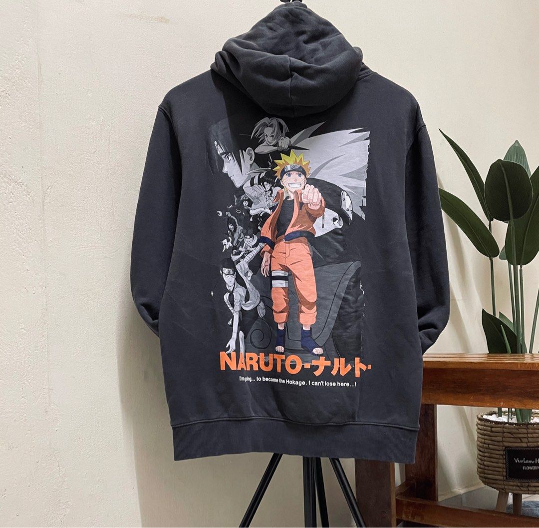 Vintage Naruto Shipudden Backhit Printed Hoodie Men s Fashion Tops Sets Hoodies on Carousell