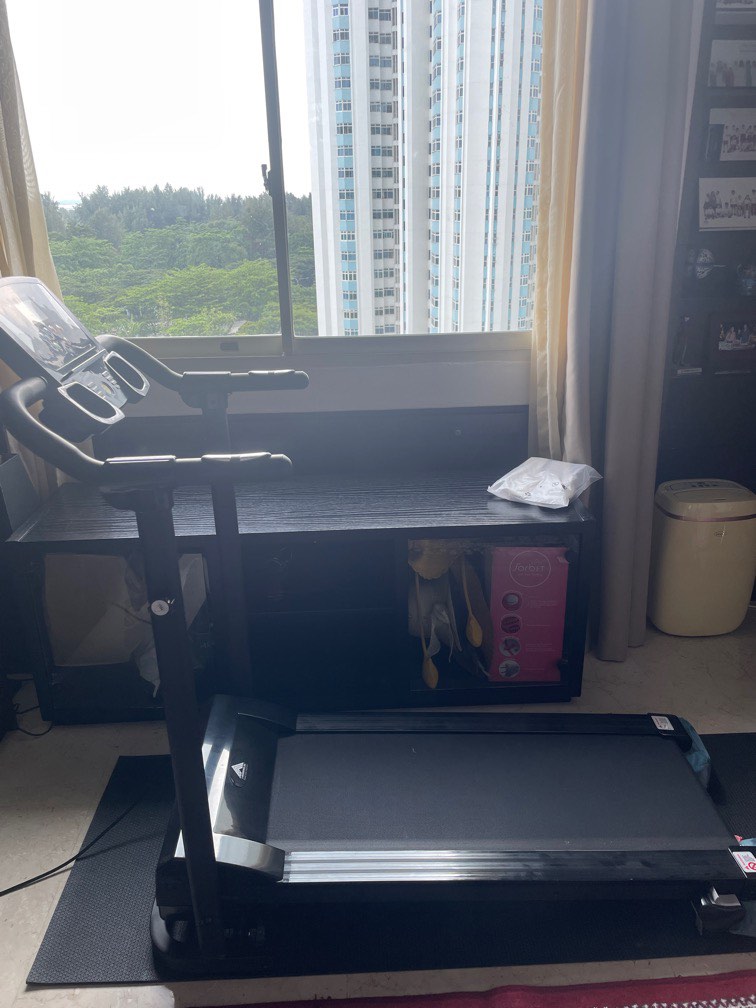 Walking pad treadmill Sports Equipment Exercise Fitness Cardio Fitness Machines on Carousell