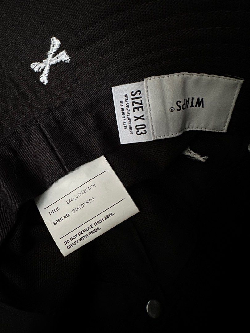 Wtaps (Category: Caps & Hats) located in Singapore. Submitted by selethavsvm (Listing ID 1334997196, Image 3). Description: Wtaps 2022 EX_44 Bell 01 ( Crossbones) Spec : 221HCDT-HT18 Color : Black 💯 Authentic Price is fixed. Non Negotiable. COD. Deal at my convenience. What you see is what you will get from pictures taken above. Have Sent for Dry Cleaning Service. Without Sweat Odour/ Stained. .