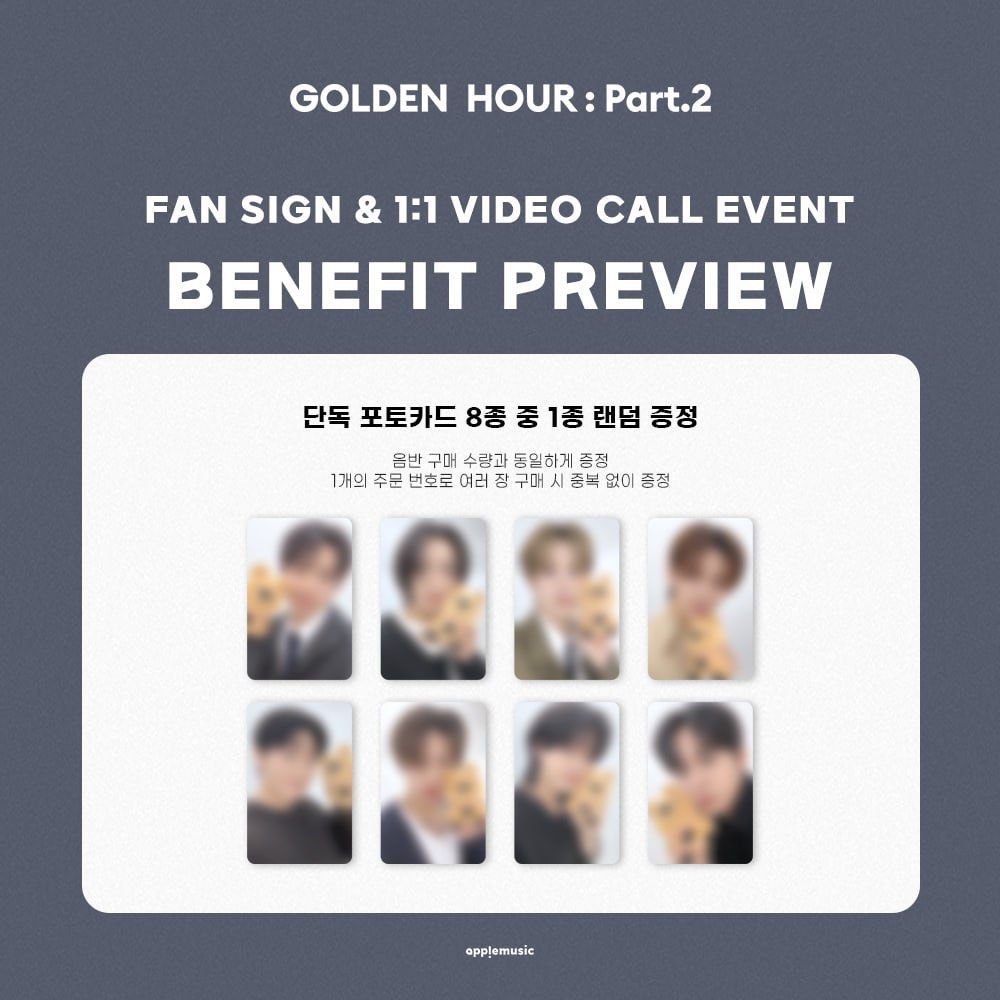 WTS ATEEZ GOLDEN HOUR PT 2 APPLE MUSIC FANSIGN PC HONGJOONG SEONGHWA YUNHO  YEOSANG SAN MINGI WOOYOUNG JONGHO, Hobbies & Toys, Memorabilia &  Collectibles, K-Wave on Carousell