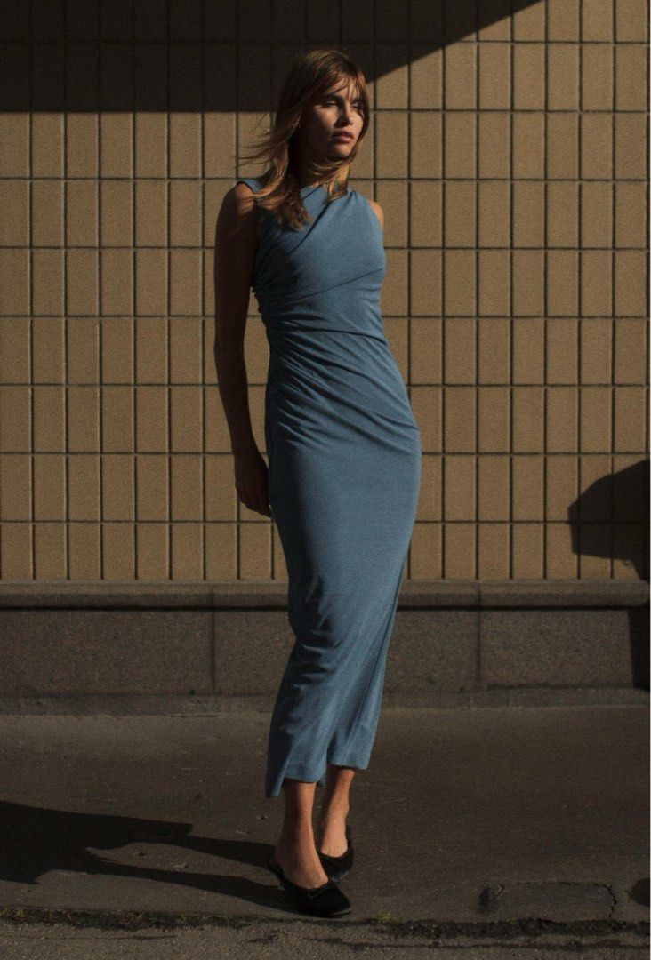 blue lace two piece dress Red main image 1