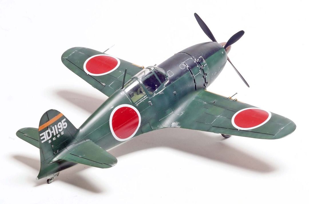 1/48 RAIDEN Japanese fighter aircraft plastic model built, Hobbies ...
