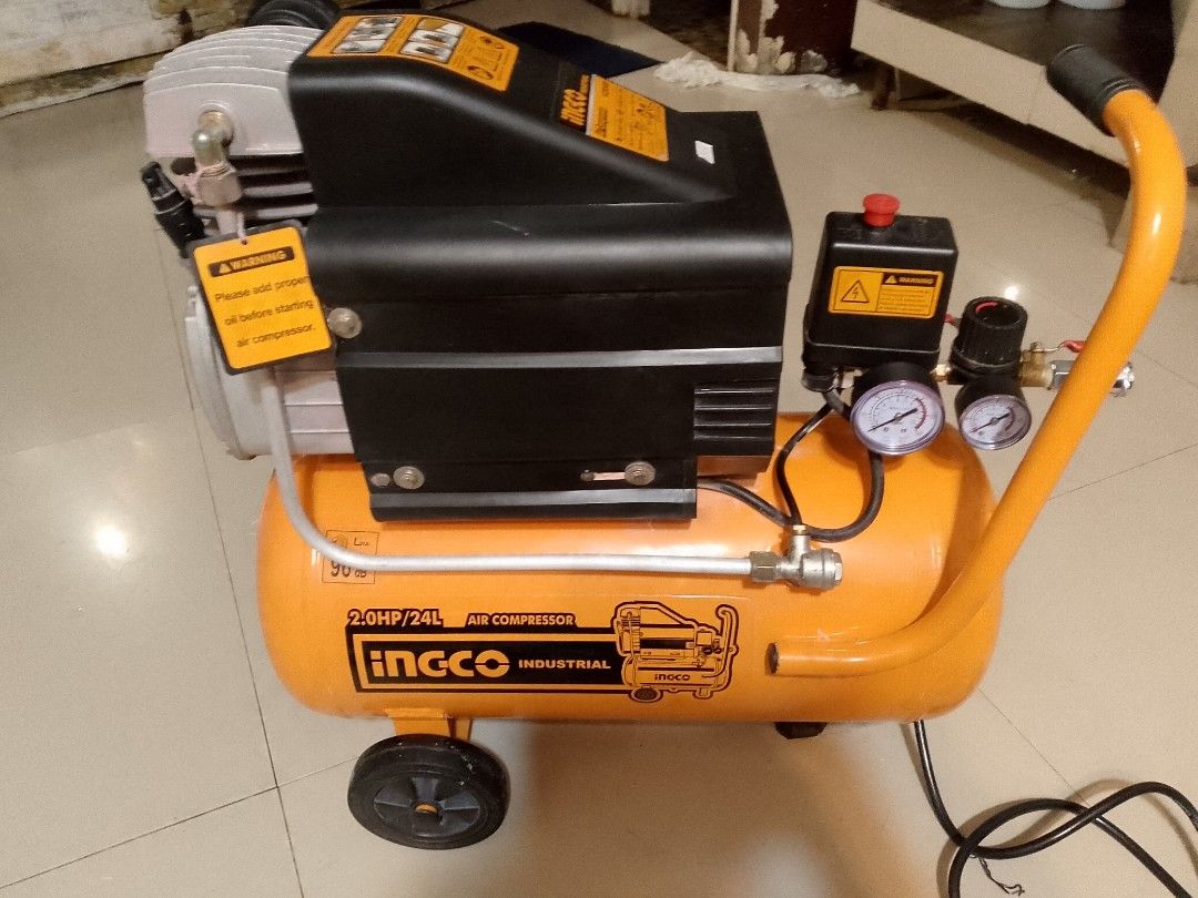 2hp Air compressor ingco (Category: Construction Tools & Equipment) located in Manila. Submitted by cj1808 (Listing ID 1335215820, Image 2). Description: ingco brand 2hp once lng nagamit parang bago pa no issue bought it 9k.