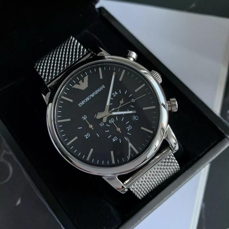 Mens emporio armani chronograph watch ar1808 best sale