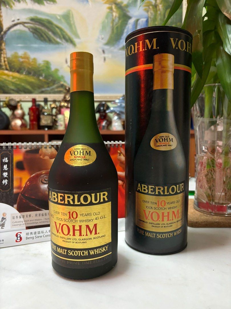 Aberlour 10YO V.O.H.M Pure Malt Scotch Whisky 700ml, Food & Drinks 