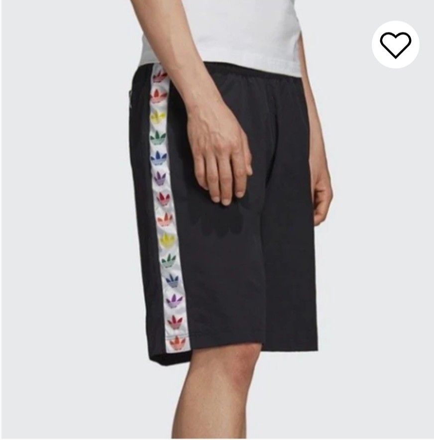 Pride trefoil tape shorts hotsell