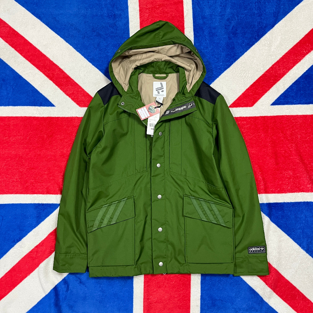 ADIDAS SPZL ARDWICK JACKET GREEN SIZE SMALL