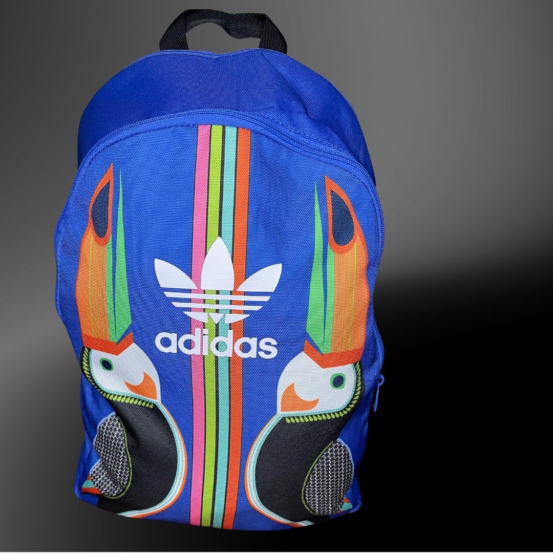 Adidas Tukana Blue Parrot Backpack Women s Fashion Bags Wallets Backpacks on Carousell