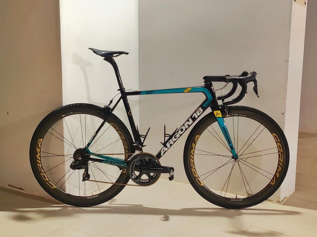 Argon 18 Galium pro Team Astana 2017 Carbon FRAME ONLY include wheelset handlebar bottom bracket rim brake caliper Seatpost Road bike frameset Sports Equipment Bicycles Parts Bicycles on Carousell