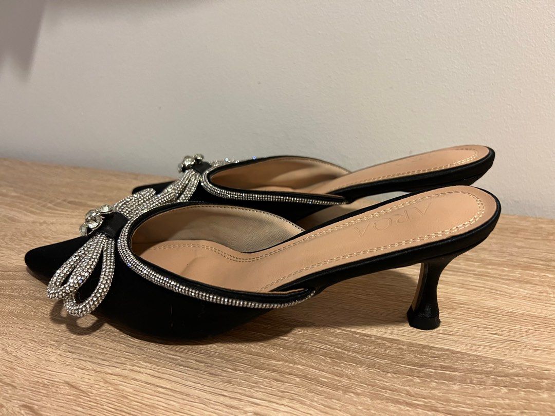 Low evening heels clearance