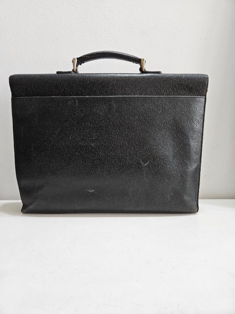 Authentic Vintage Lanvin leather briefcase classic