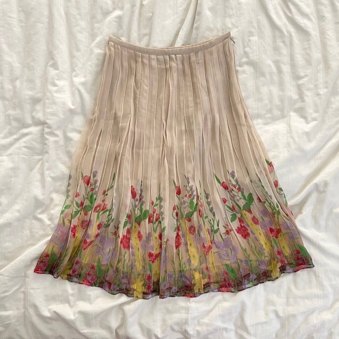 Bcbg floral embroidered maxi skirt sales