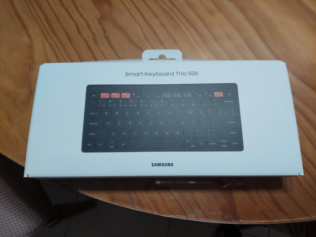 Bluetooth Keyboard (Category: Computer Keyboard) located in Manila. Submitted by dmayordomo51305 (Listing ID 1335163392, Image 1). Description: Samsung Keyboard Trio 500; typing on phones, tablets and other devices via Bluetooth, easily launch three favorite applications with Hot-Keys; made in China.