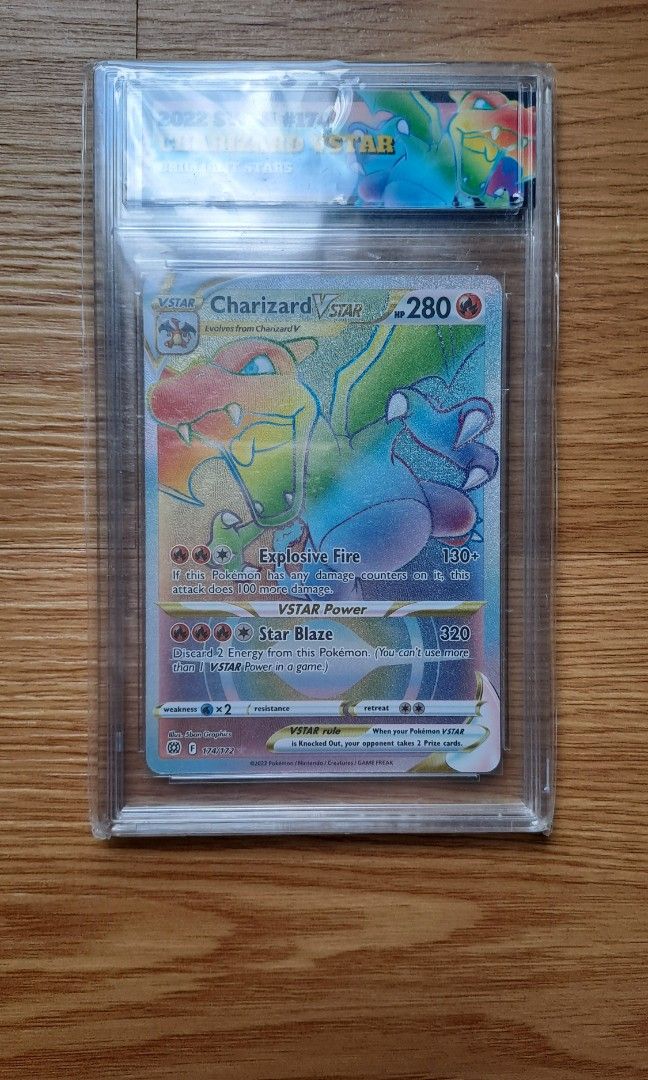 Charizard Vstar Rainbow Rare Brilliant Stars Pokemon Pokmon Card, Hobbies  & Toys, Toys & Games on Carousell