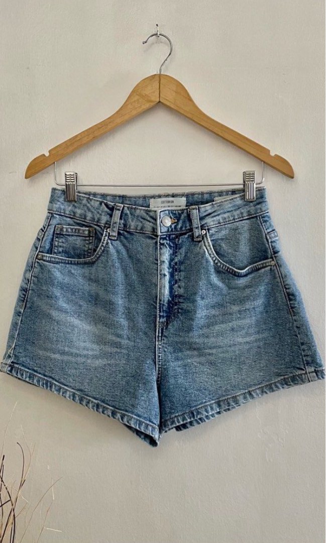 Cotton on black denim shorts (FF)
